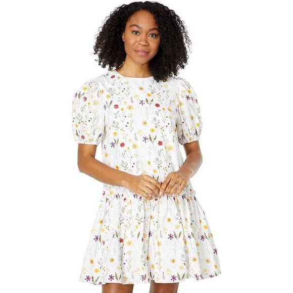 En Saison Floral Embroidered Mini Dress Multi Size Large - Picture 1 of 6